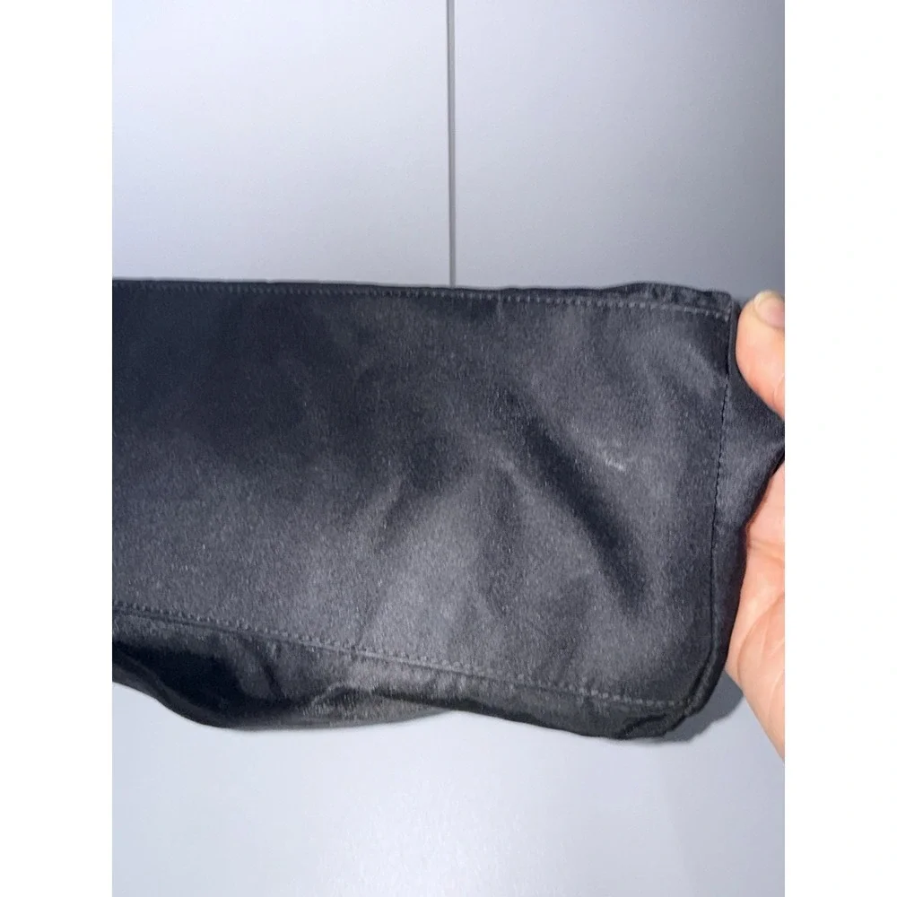 PRADA Tote Bag Black Nylon Unisex Y2K Vintage S - Picture 11 of 16